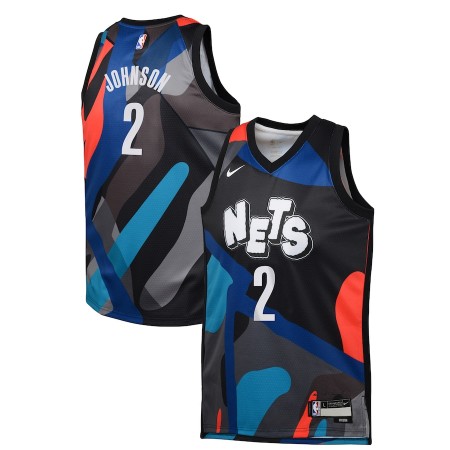 Dres Brooklyn Nets Cameron Johnson Nike 2023-24 City Edition Crno Swingman Dres Brooklyn Nets Cameron Johnson Nike 2023-24 City Edition Crno Swingman